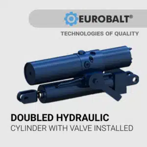 supply of doubled hydraulic cylinder with valve installed
