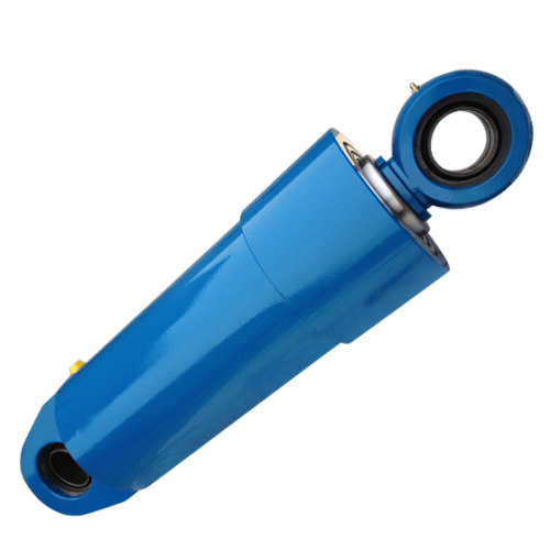 Blue telescopic cylinder