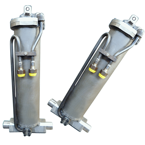 Two grey hydraulic cylinders eurobalt